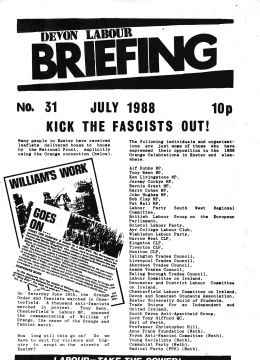 Devon Labour Briefing No.31 Jul 1988
